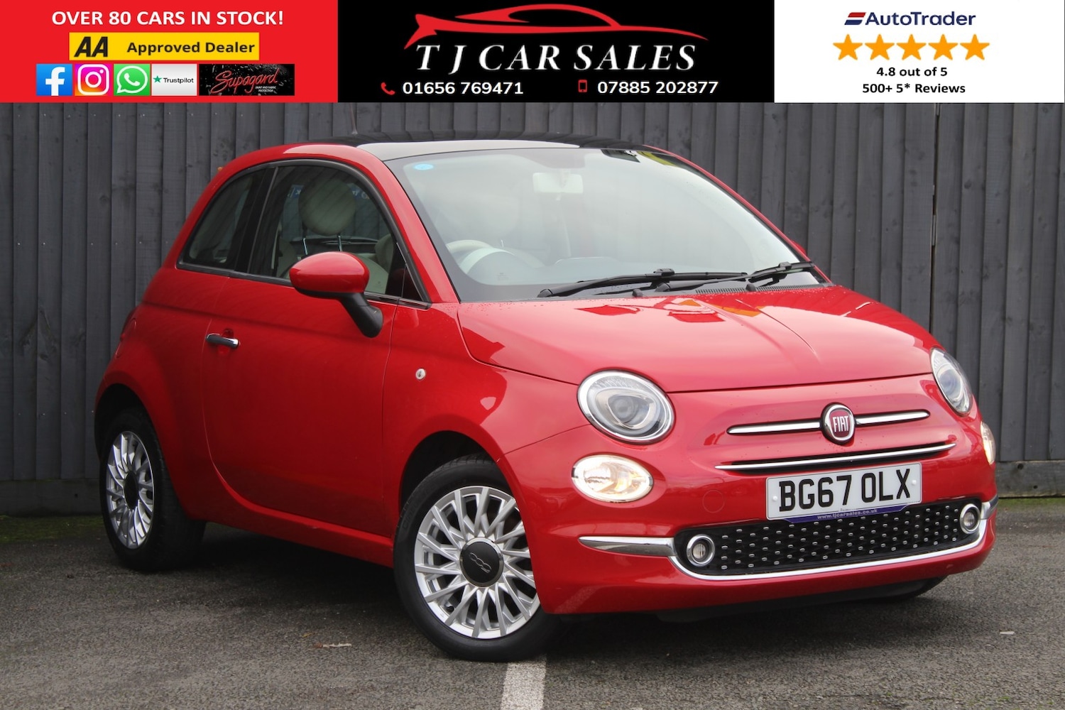 Used Fiat 500 2017 for sale - 76924290: Photo 1