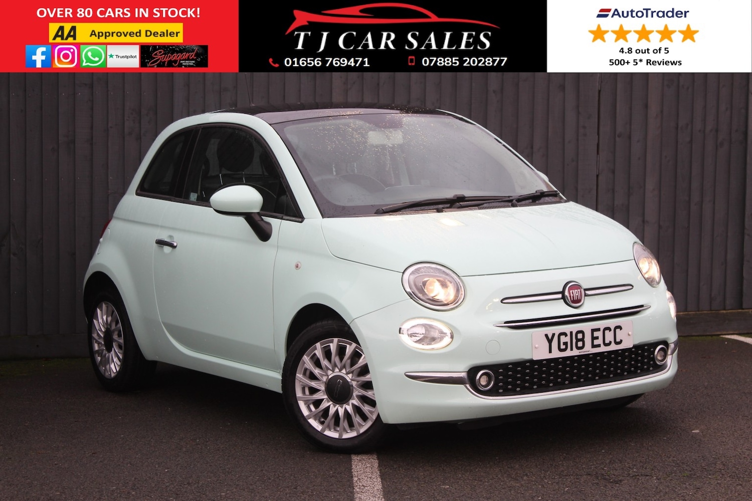 Used Fiat 500 2018 for sale - 76924378: Photo 1