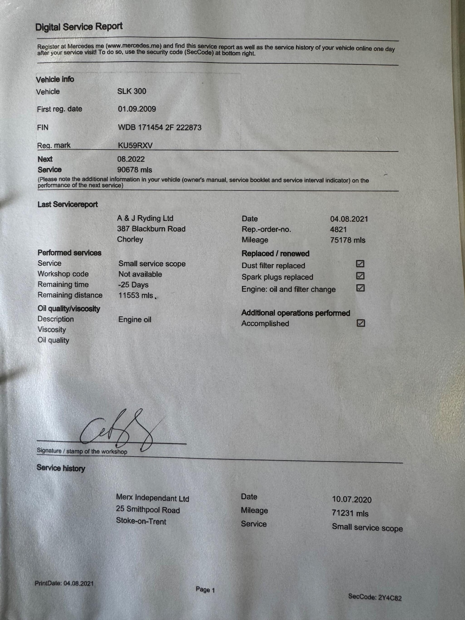 Used Mercedes-Benz SLK 2009 for sale - 77808877: Photo 50