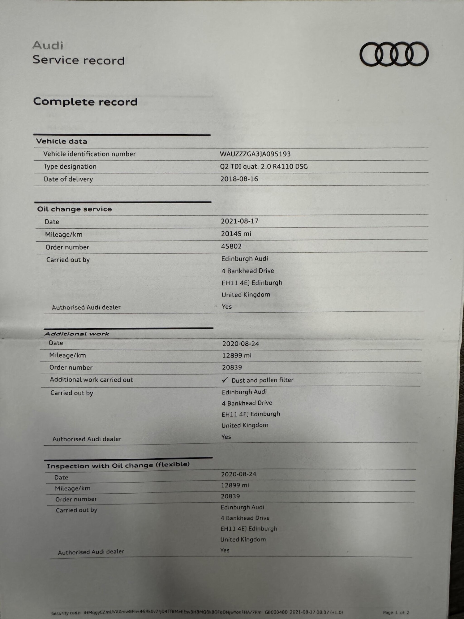 Used Audi Q2 2018 for sale - 76803474: Photo 44