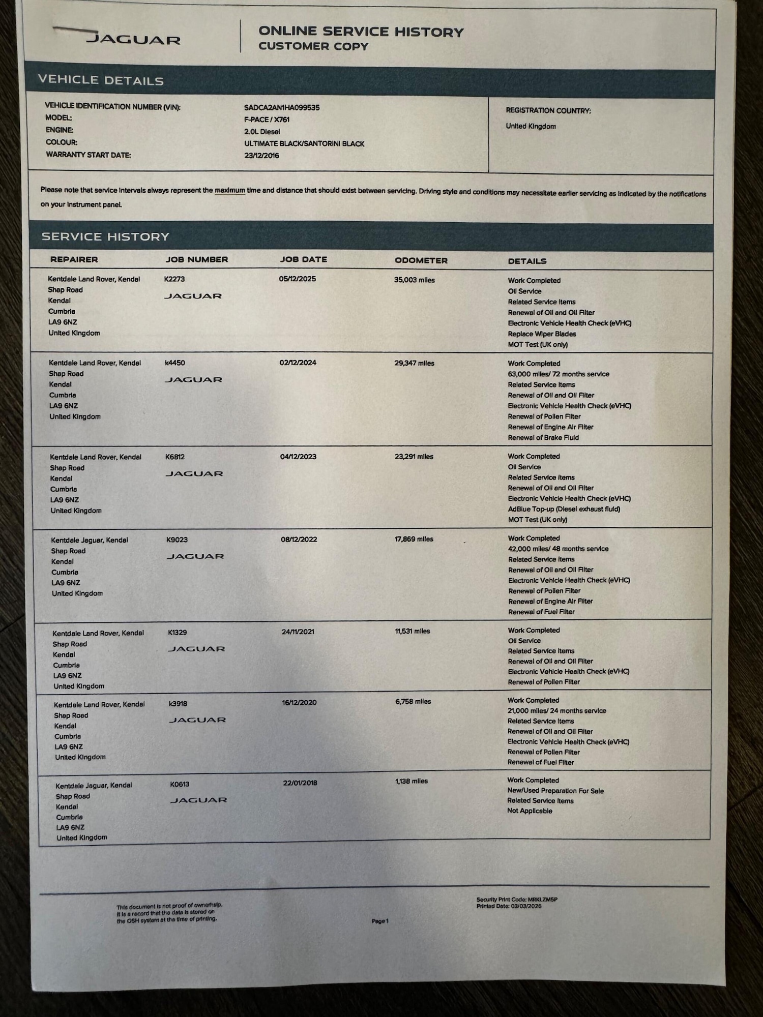 Used Jaguar F-Pace 2016 for sale - 77737657: Photo 52