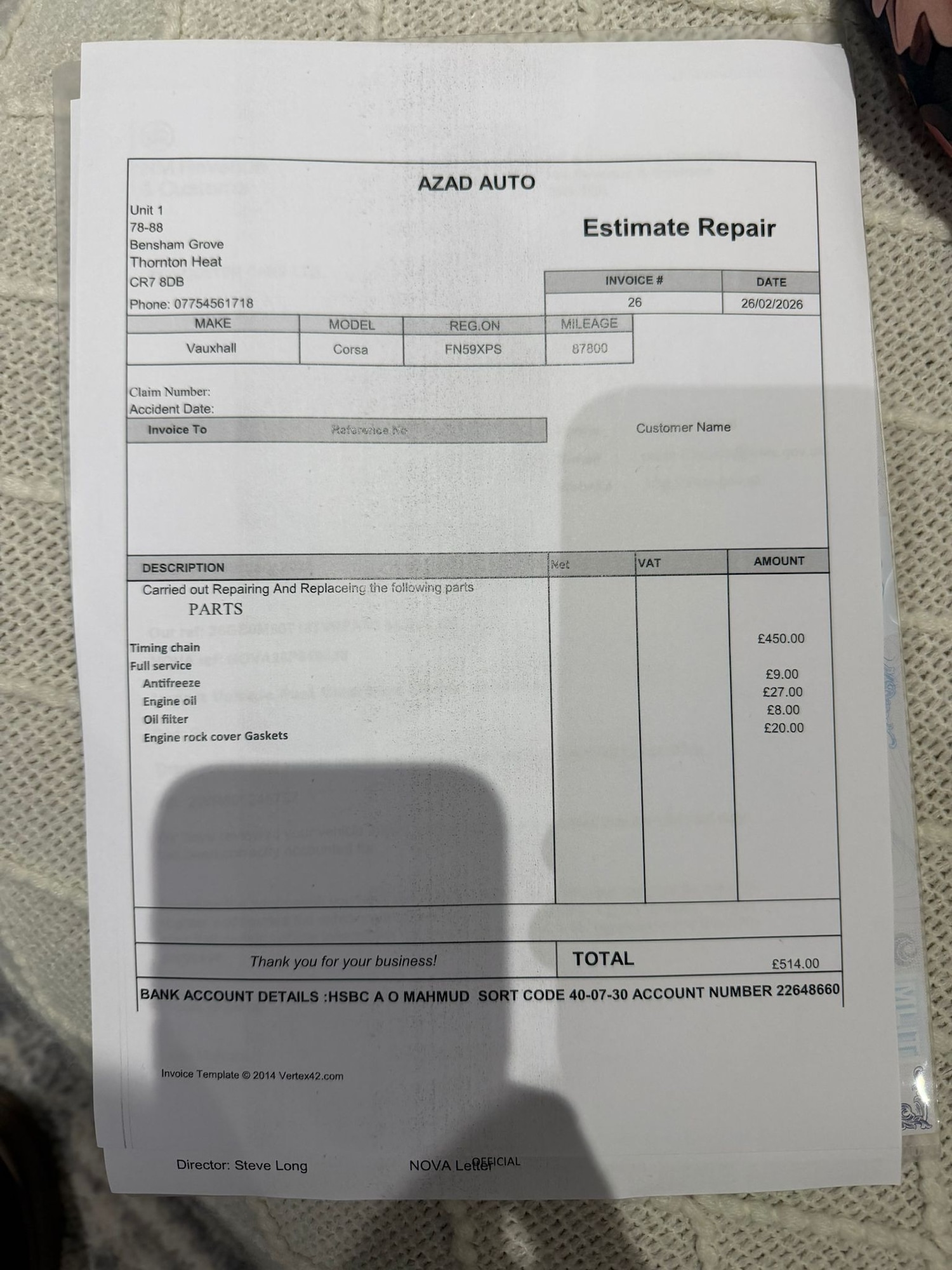 Used Vauxhall Corsa 2009 for sale - 77704581: Photo 24