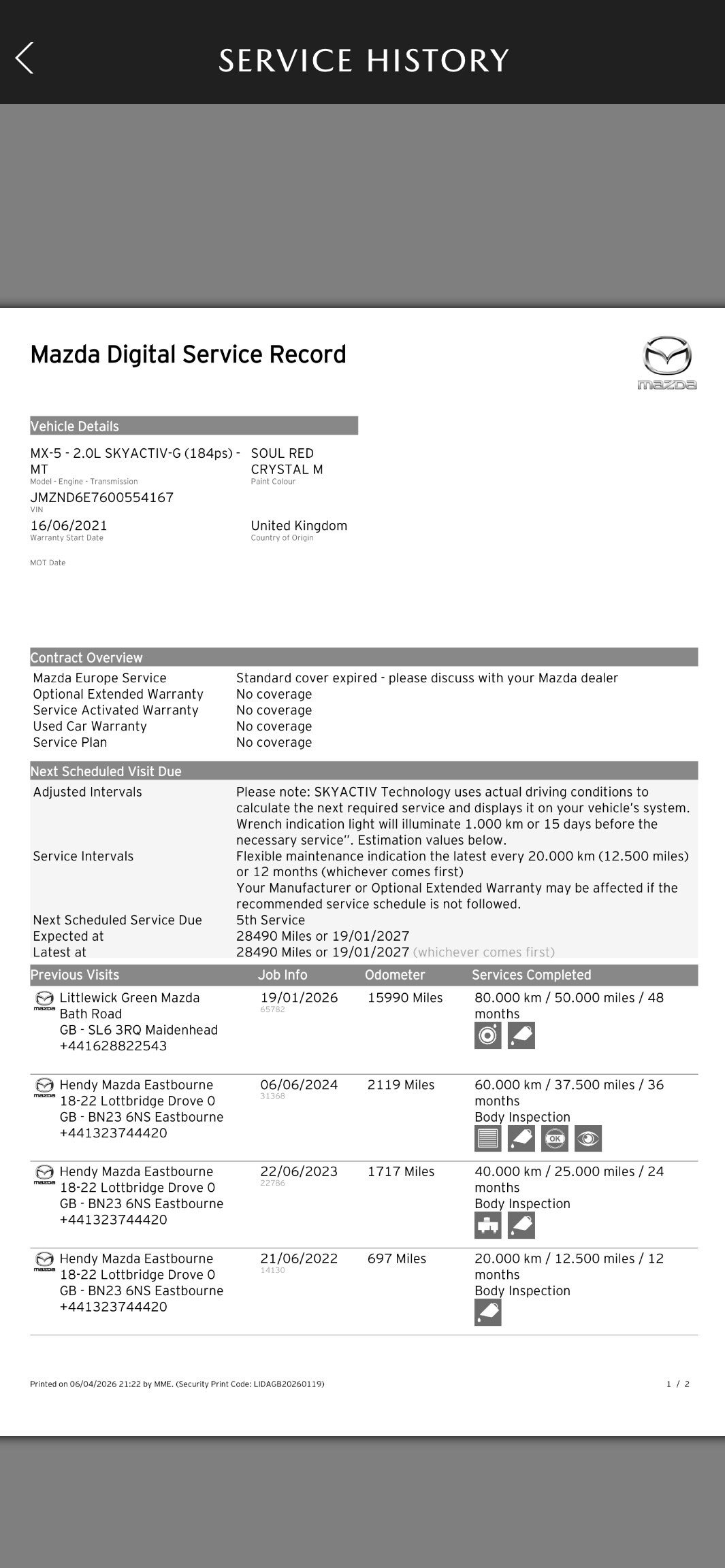 Used Mazda MX-5 2021 for sale - 78061581: Photo 22