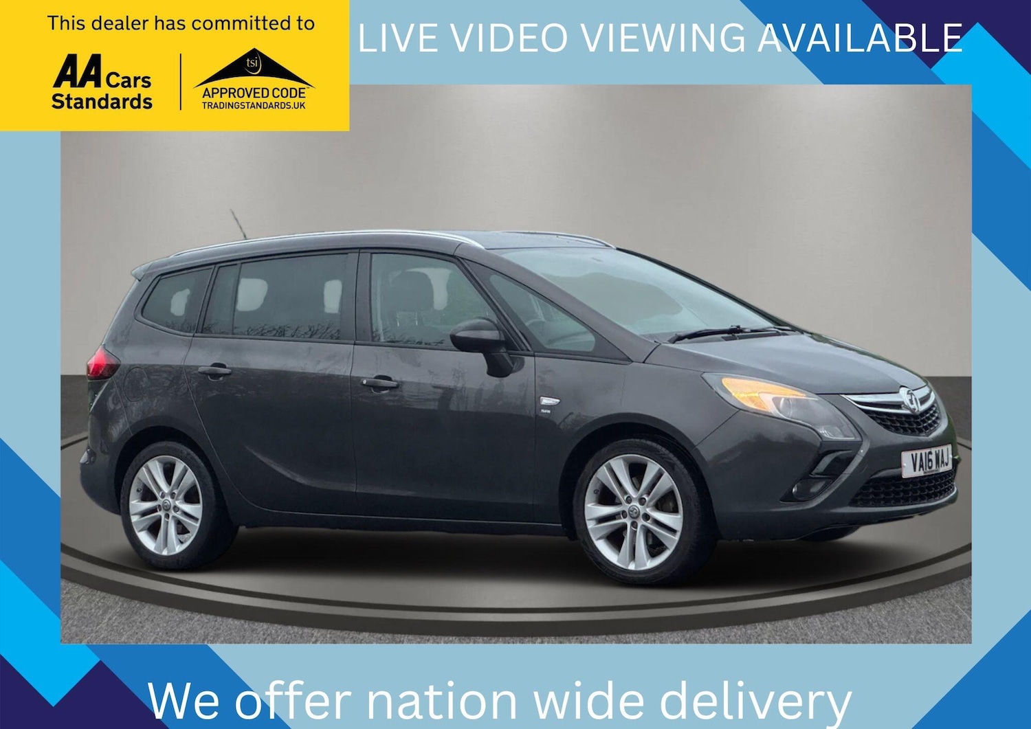 Used Vauxhall Zafira 2016 for sale - 76780982: Photo 1