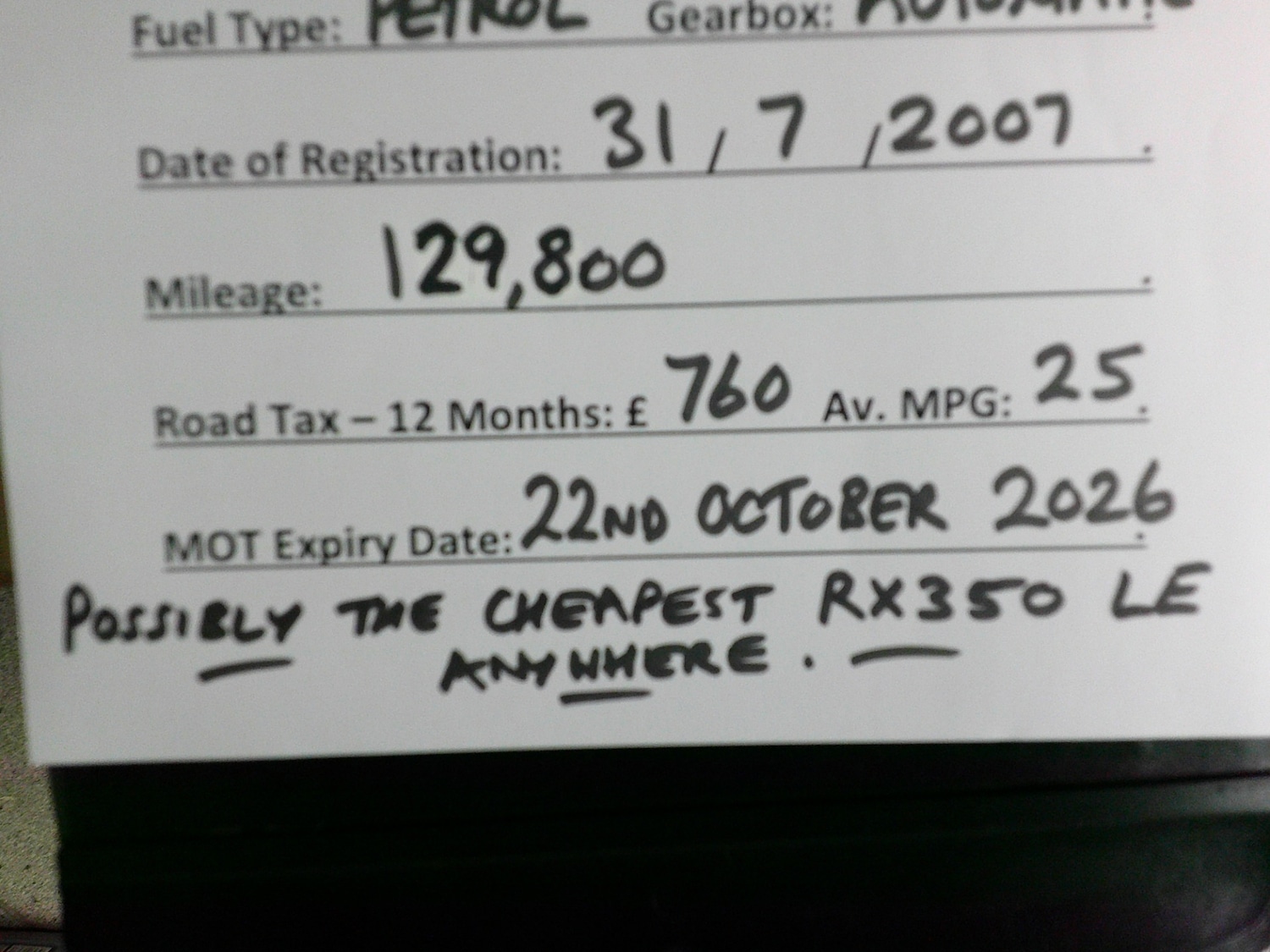 Used Lexus RX 2007 for sale - 76861895: Photo 10