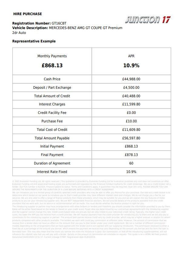 Used Mercedes-Benz AMG GT 2016 for sale - 78006377: Photo 3