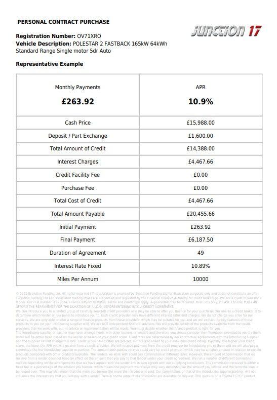 Used Polestar Polestar 2 2021 for sale - 78156490: Photo 3