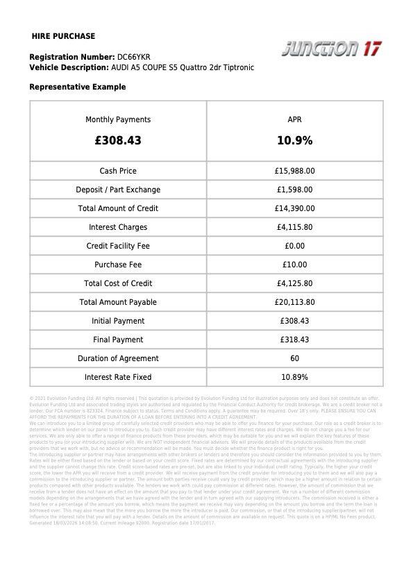 Used Audi A5 2017 for sale - 77970654: Photo 2