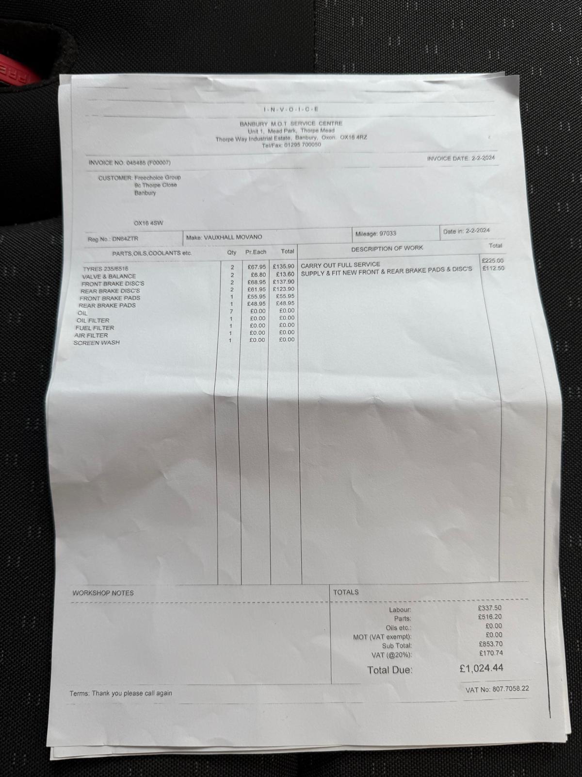 Used Vauxhall Movano 2014 for sale - 76898430: Photo 23