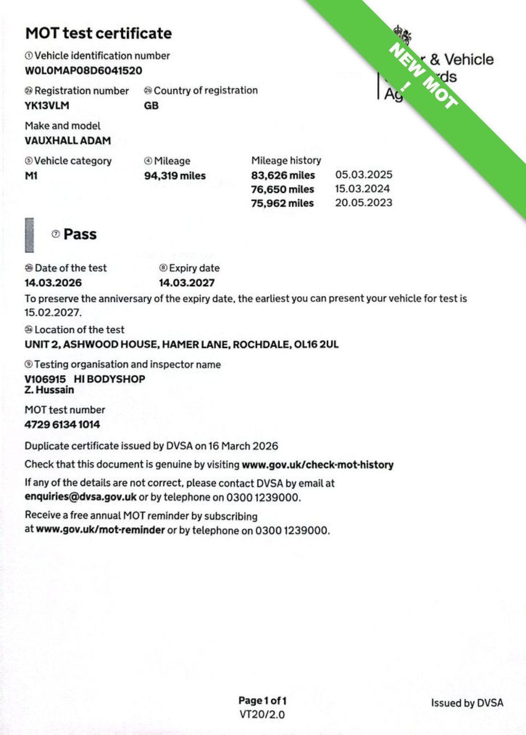 Used Vauxhall ADAM 2013 for sale - 78056362: Photo 13