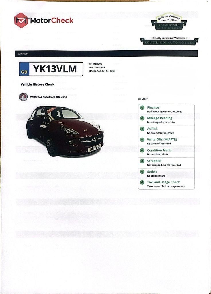 Used Vauxhall ADAM 2013 for sale - 78056362: Photo 32