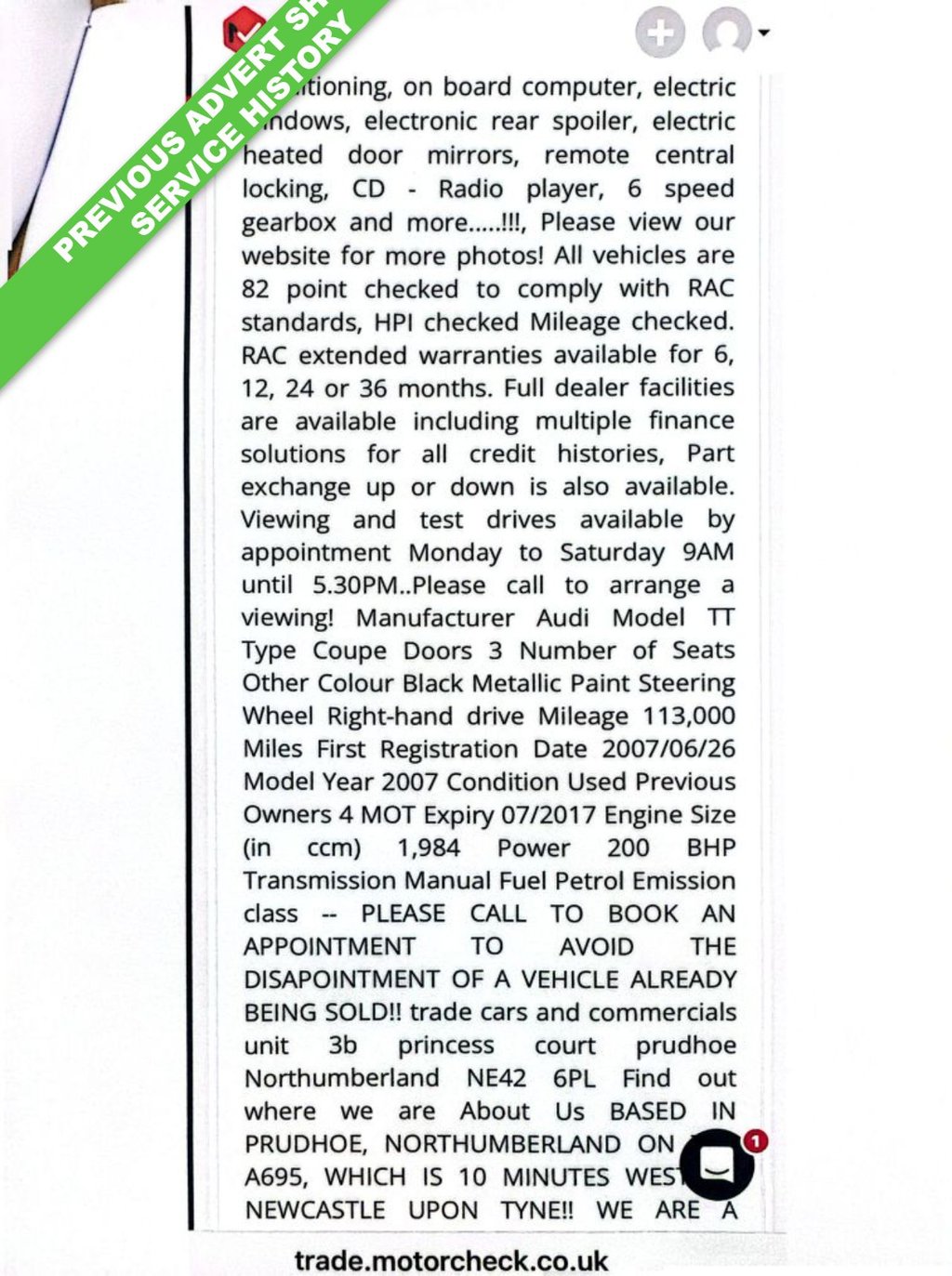 Used Audi TT 2007 for sale - 76970042: Photo 31