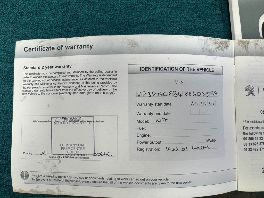 Used Peugeot 107 2011 for sale - 76970032: Photo 24