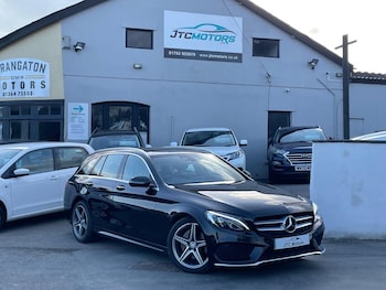 2015 - C220d AMG Line Premium Plus Estate Auto, black, diesel + £35 road tax 5-Door