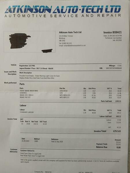 Used Jaguar F-Pace for sale - 78215091: Photo 14