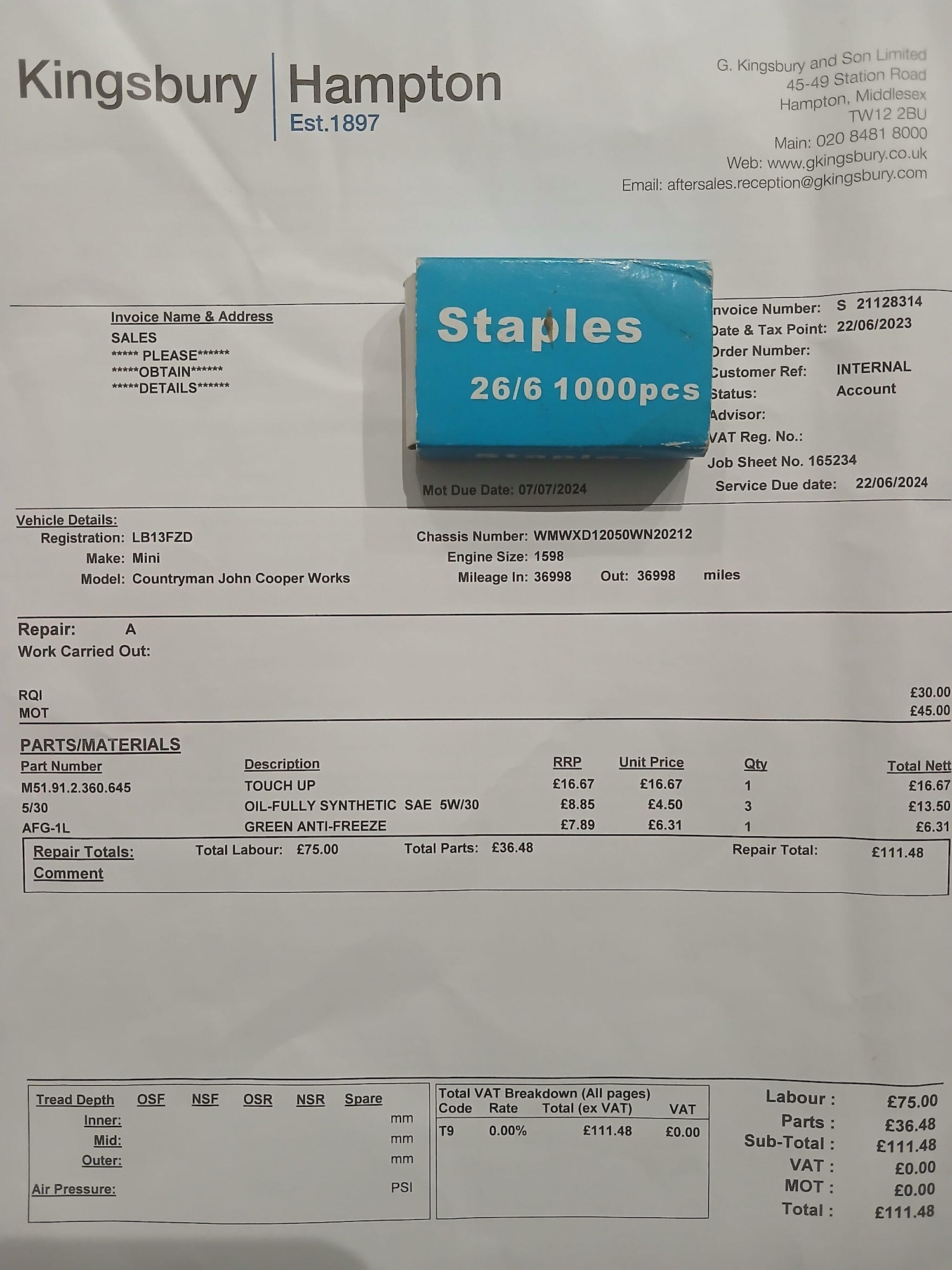 Used MINI Countryman 2013 for sale - 76742848: Photo 7