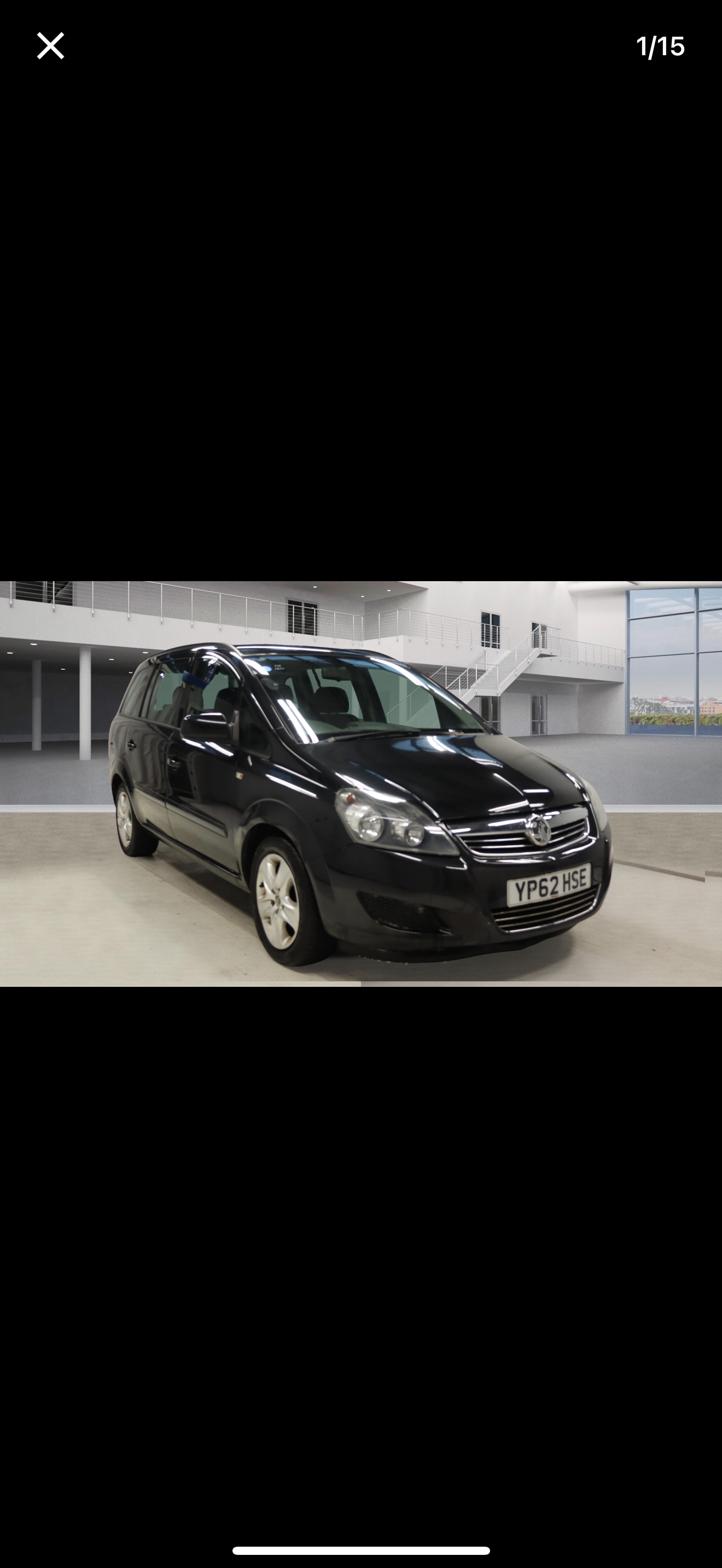 Used Vauxhall Zafira 2012 for sale - 76652909: Photo 1