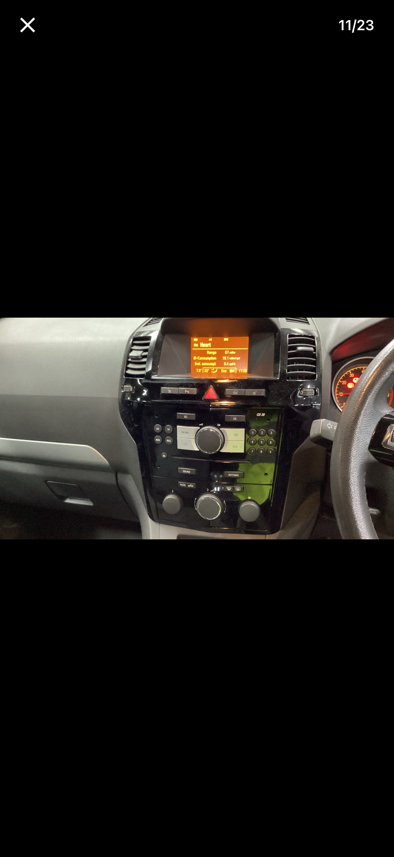 Used Vauxhall Zafira 2012 for sale - 77694716: Photo 10