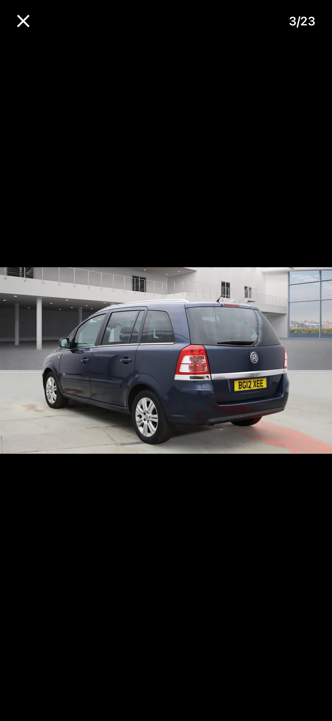 Used Vauxhall Zafira 2012 for sale - 77694716: Photo 2