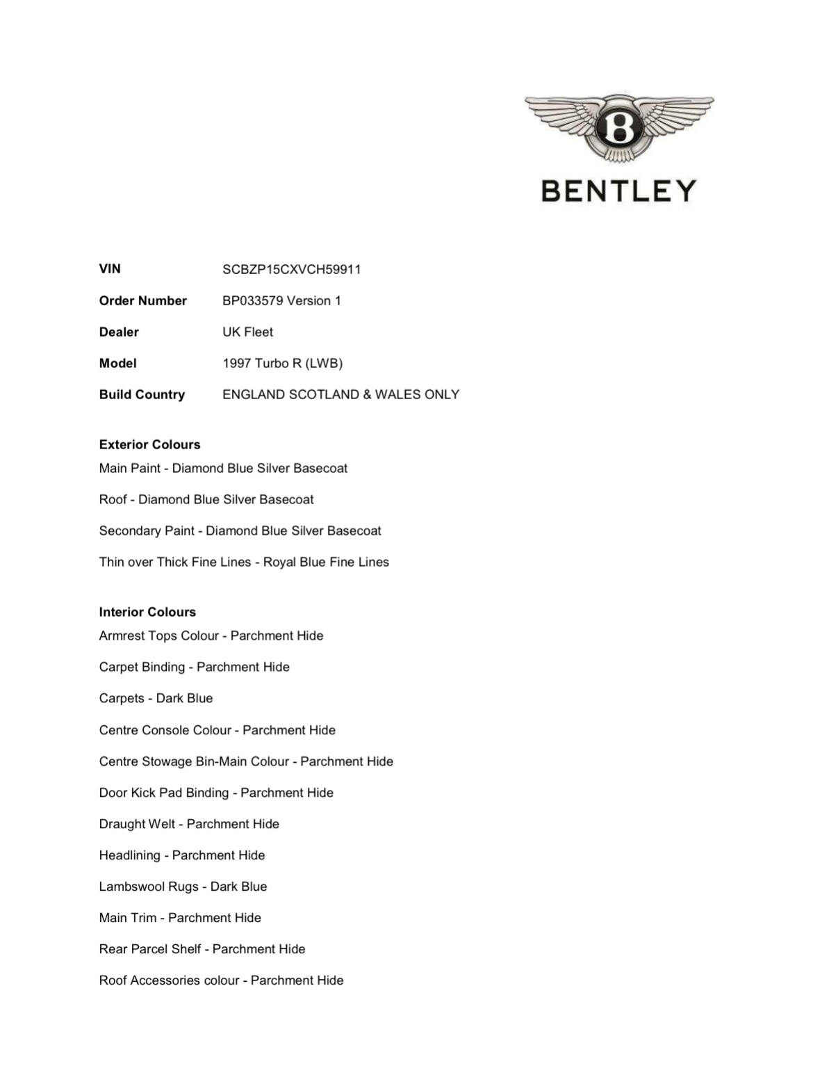 Used Bentley Turbo R 1997 for sale - 76547962: Photo 27