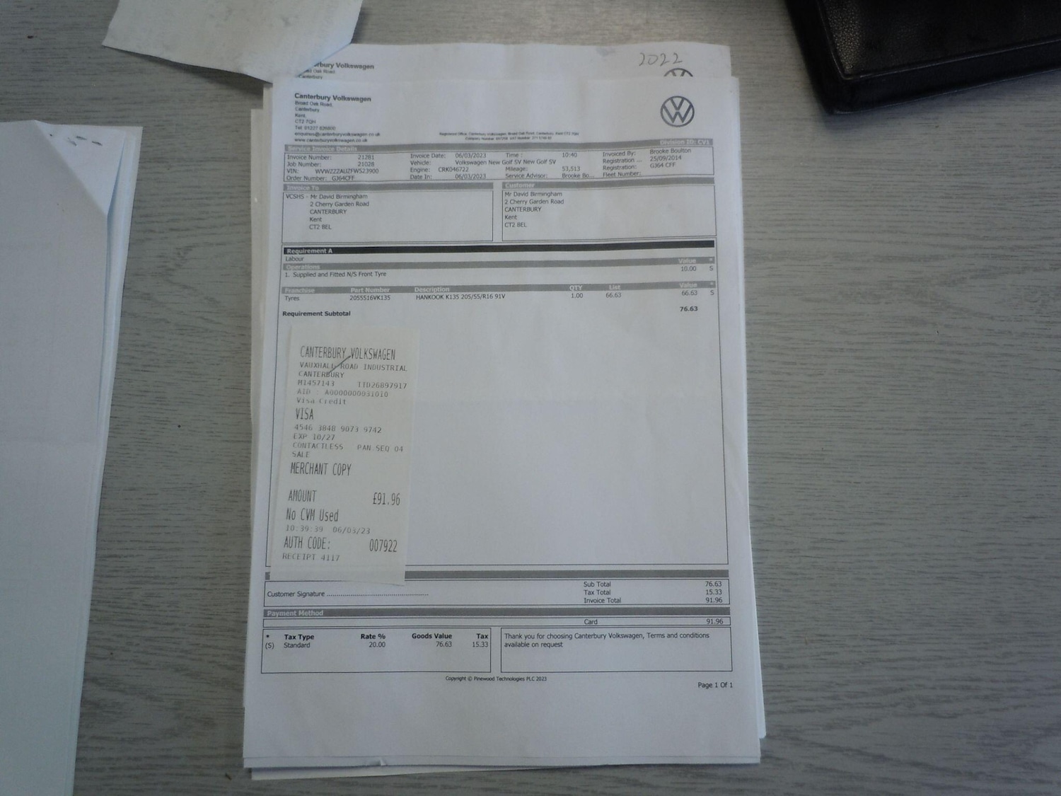 Vehicle 22