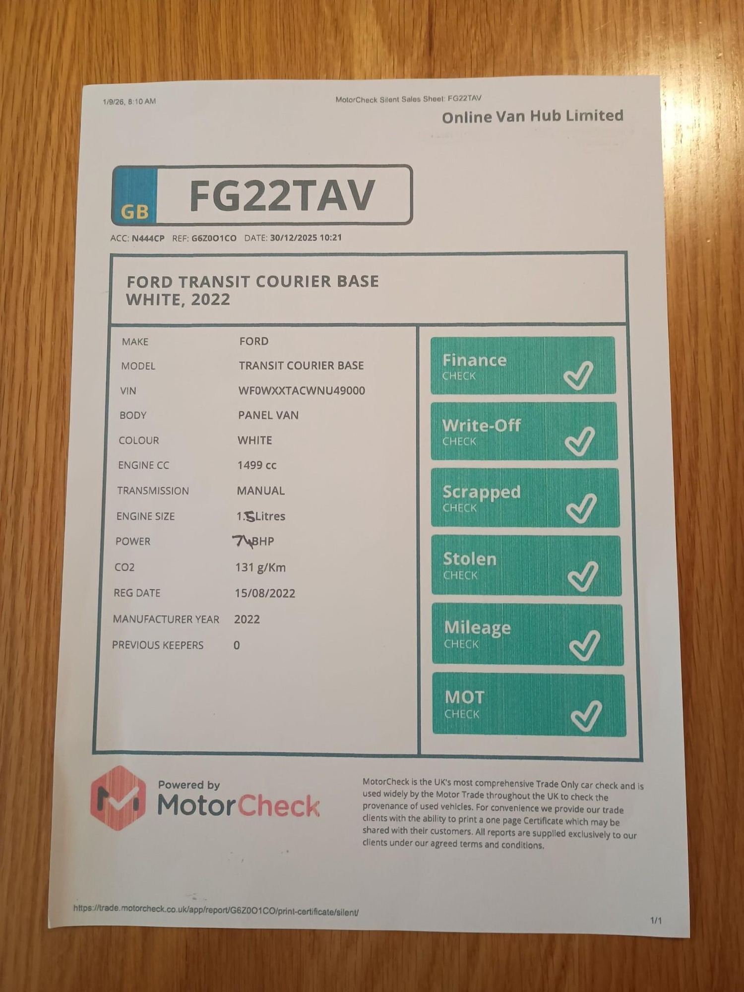 Used Ford Transit Courier 2022 for sale - 77275620: Photo 54