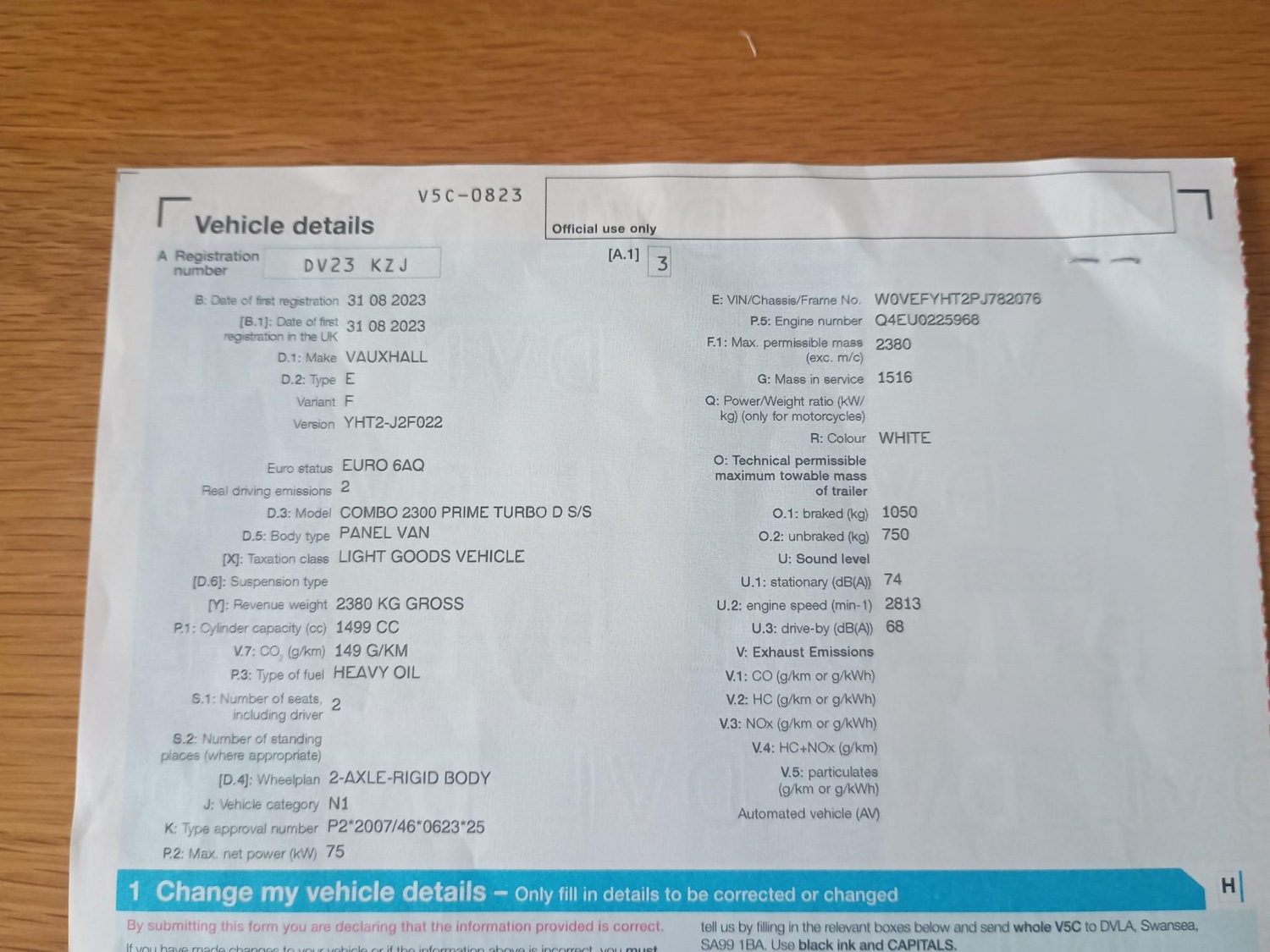 Used Vauxhall Combo 2023 for sale - 77275625: Photo 54