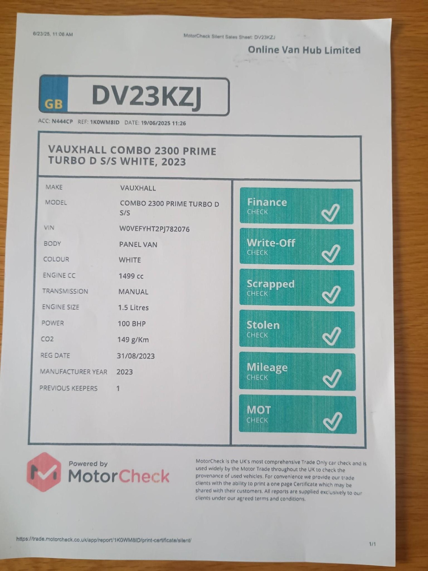 Used Vauxhall Combo 2023 for sale - 77275625: Photo 55