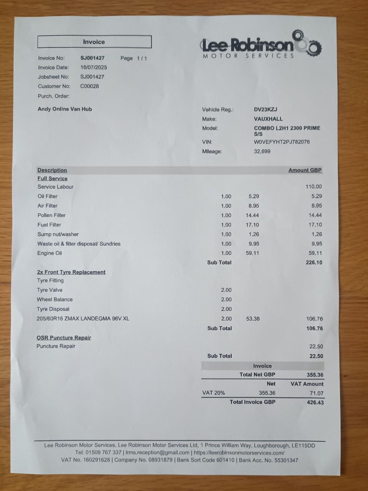 Used Vauxhall Combo 2023 for sale - 77275625: Photo 62