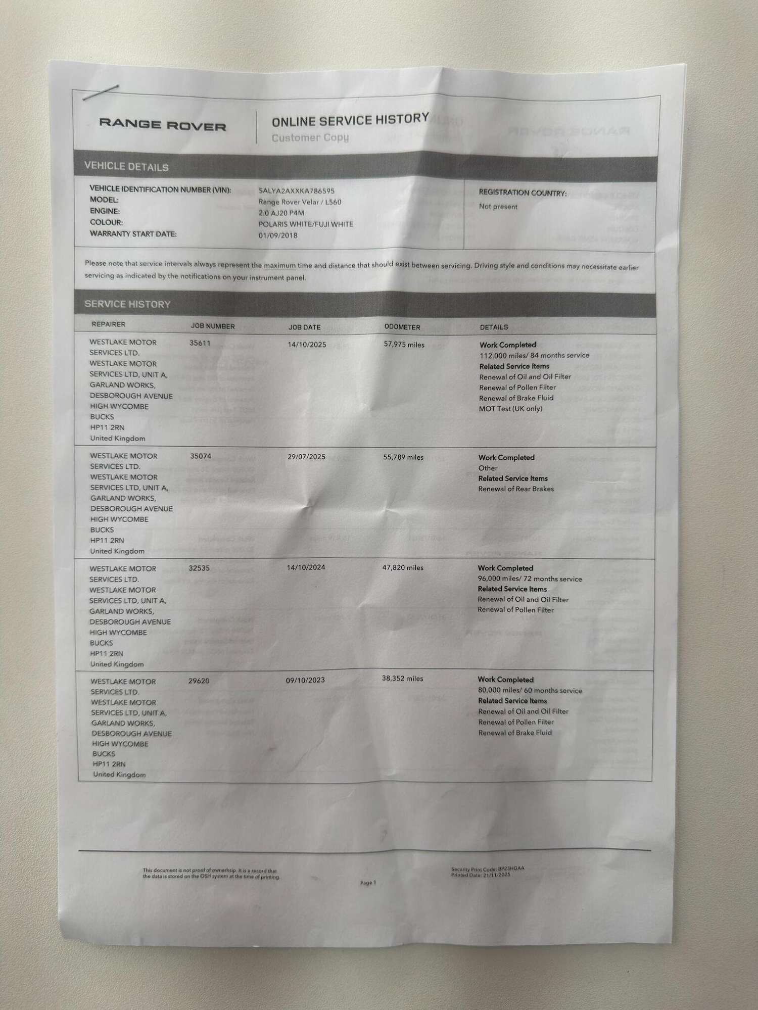 Used Land Rover Range Rover Velar 2018 for sale - 76968569: Photo 40