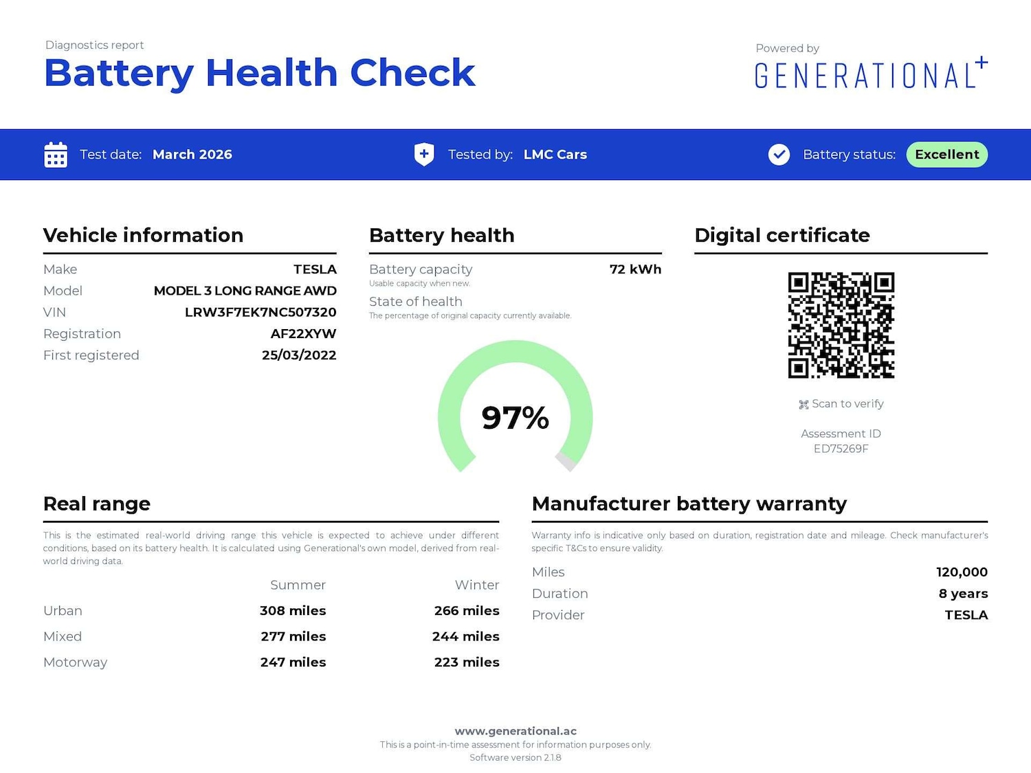 Used Tesla Model 3 2022 for sale - 78154386: Photo 12