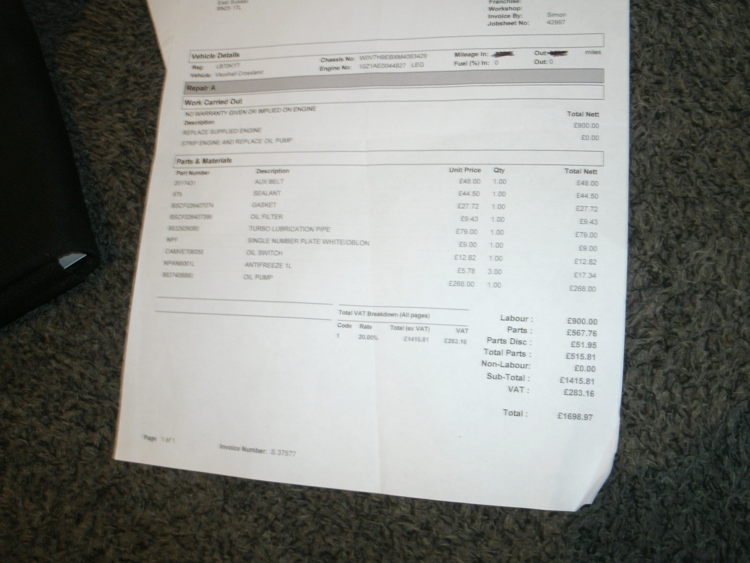 Used Vauxhall Crossland 2021 for sale - 77035235: Photo 17