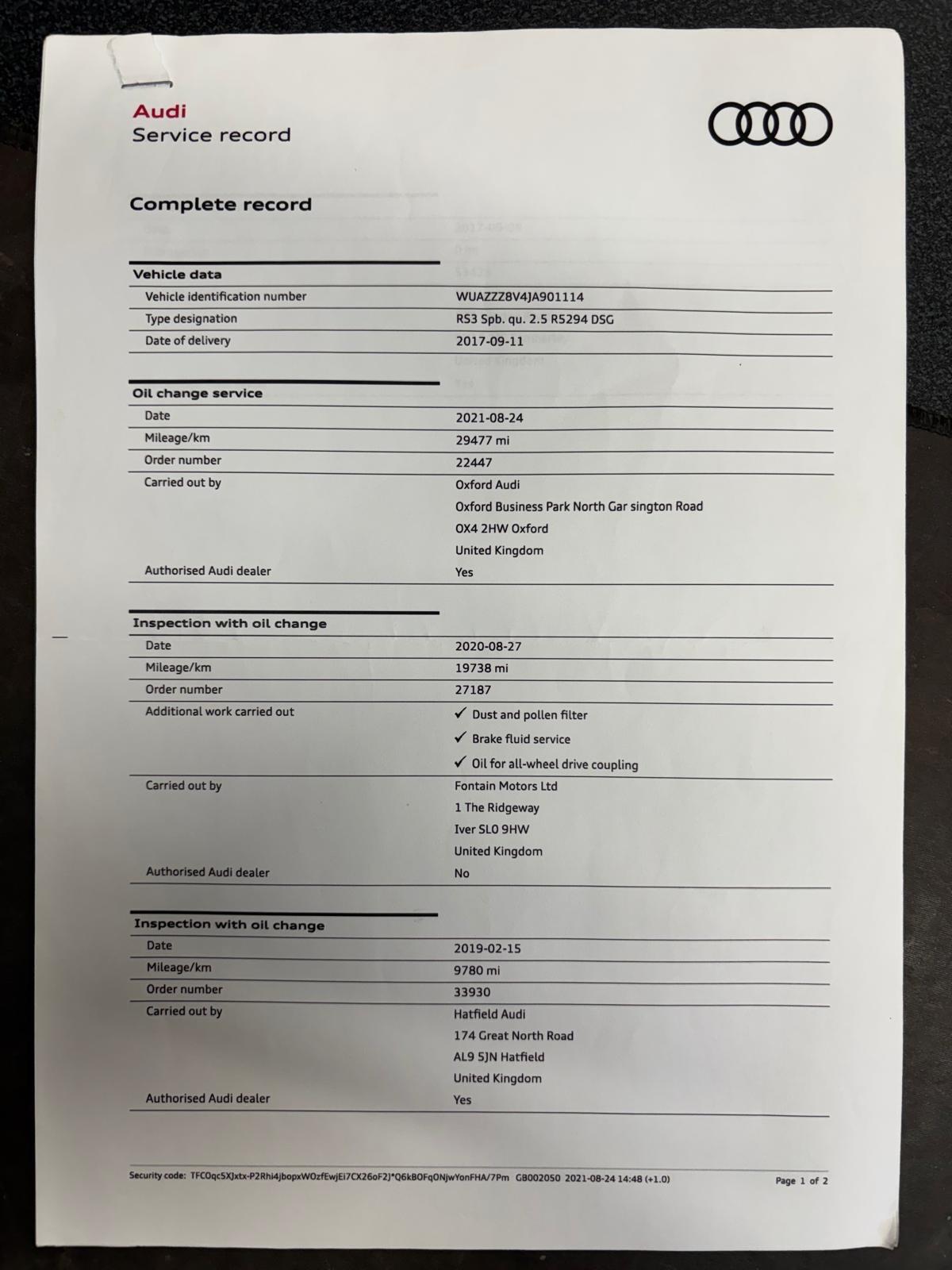 Used Audi RS3 2017 for sale - 77359160: Photo 39
