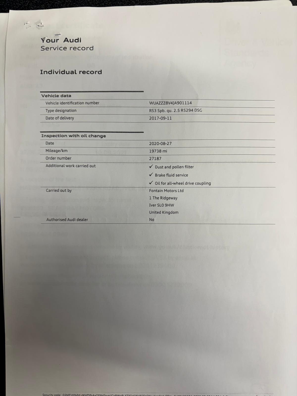 Used Audi RS3 2017 for sale - 77359160: Photo 40