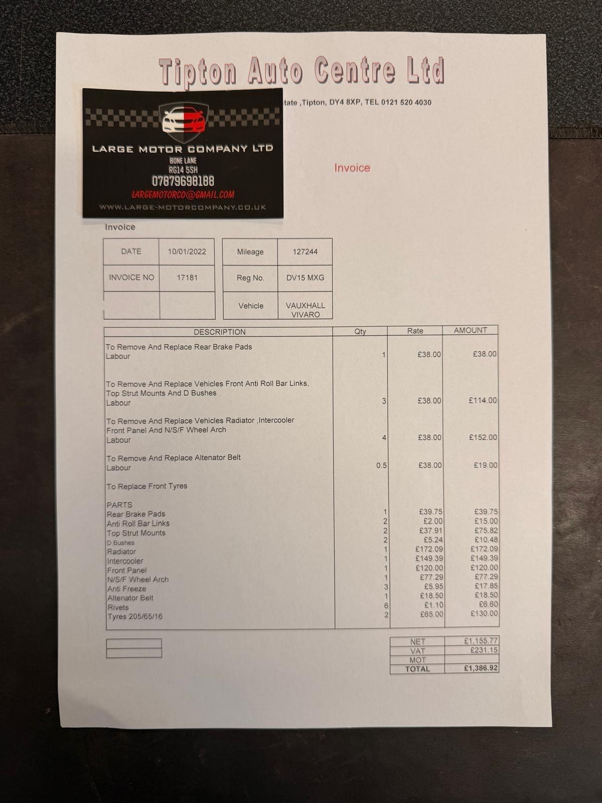 Used Vauxhall Vivaro 2015 for sale - 77478755: Photo 22