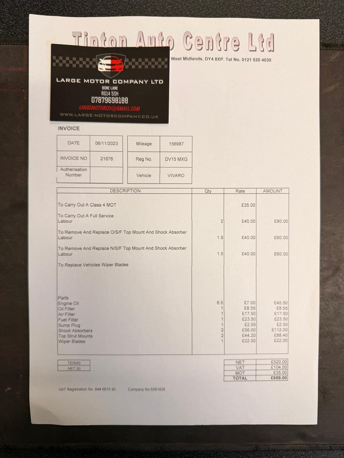 Used Vauxhall Vivaro 2015 for sale - 77478755: Photo 24