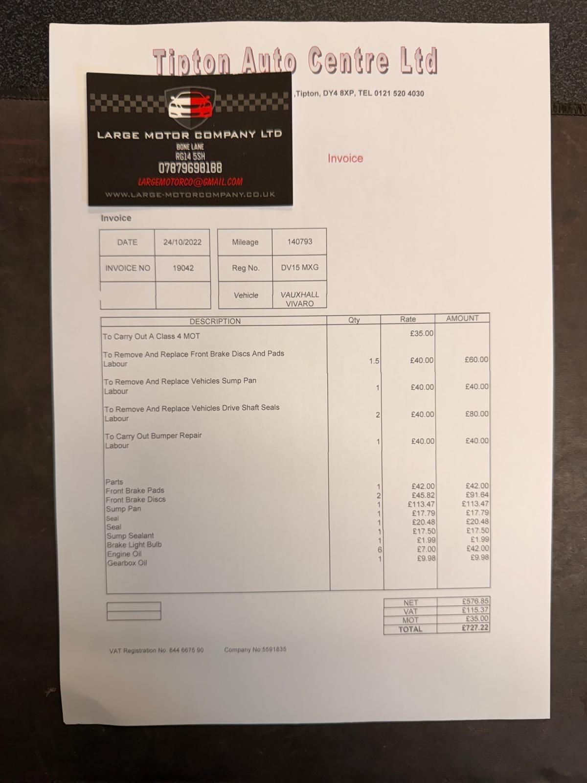 Used Vauxhall Vivaro 2015 for sale - 77478755: Photo 26