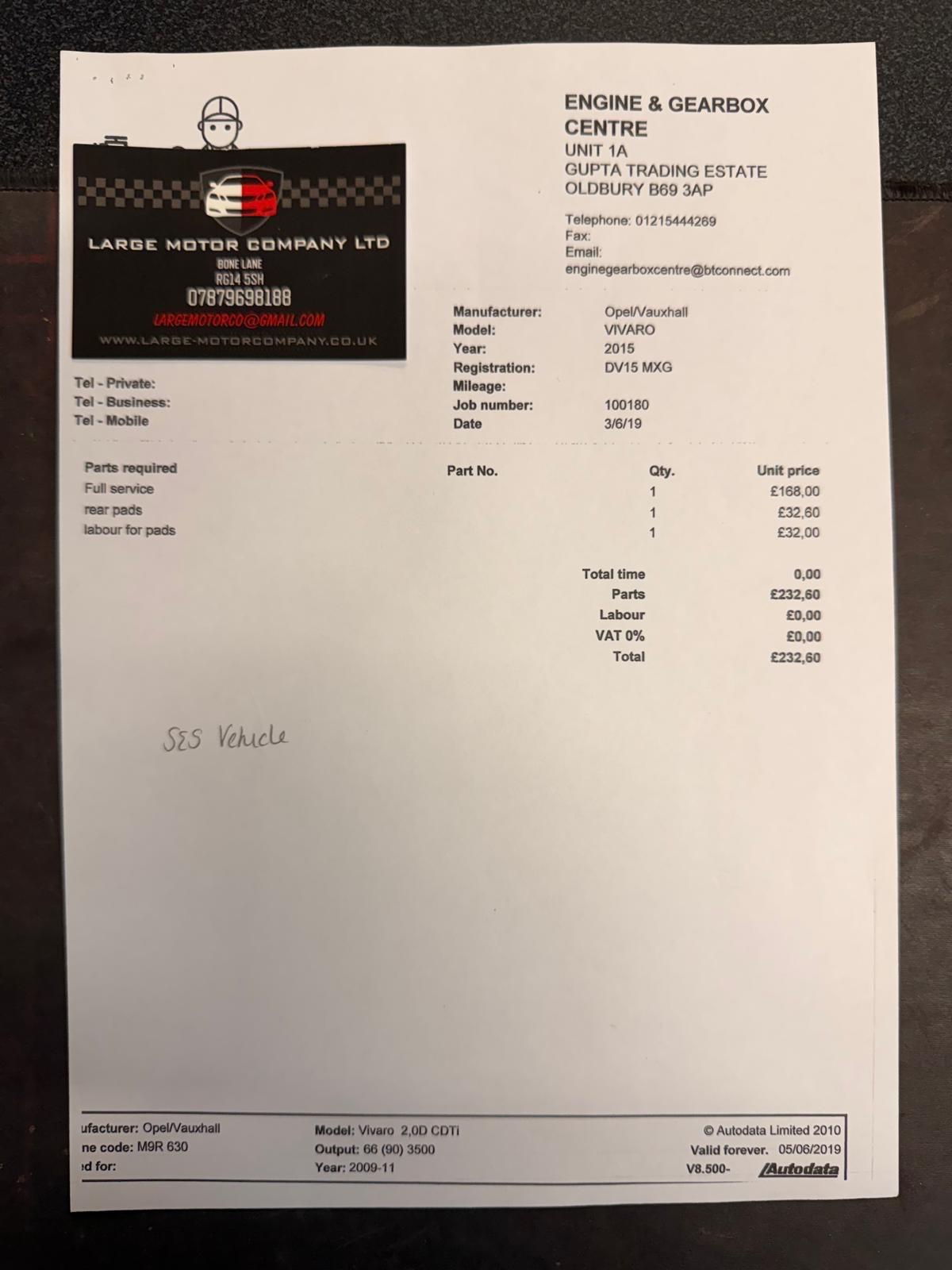 Used Vauxhall Vivaro 2015 for sale - 77478755: Photo 27