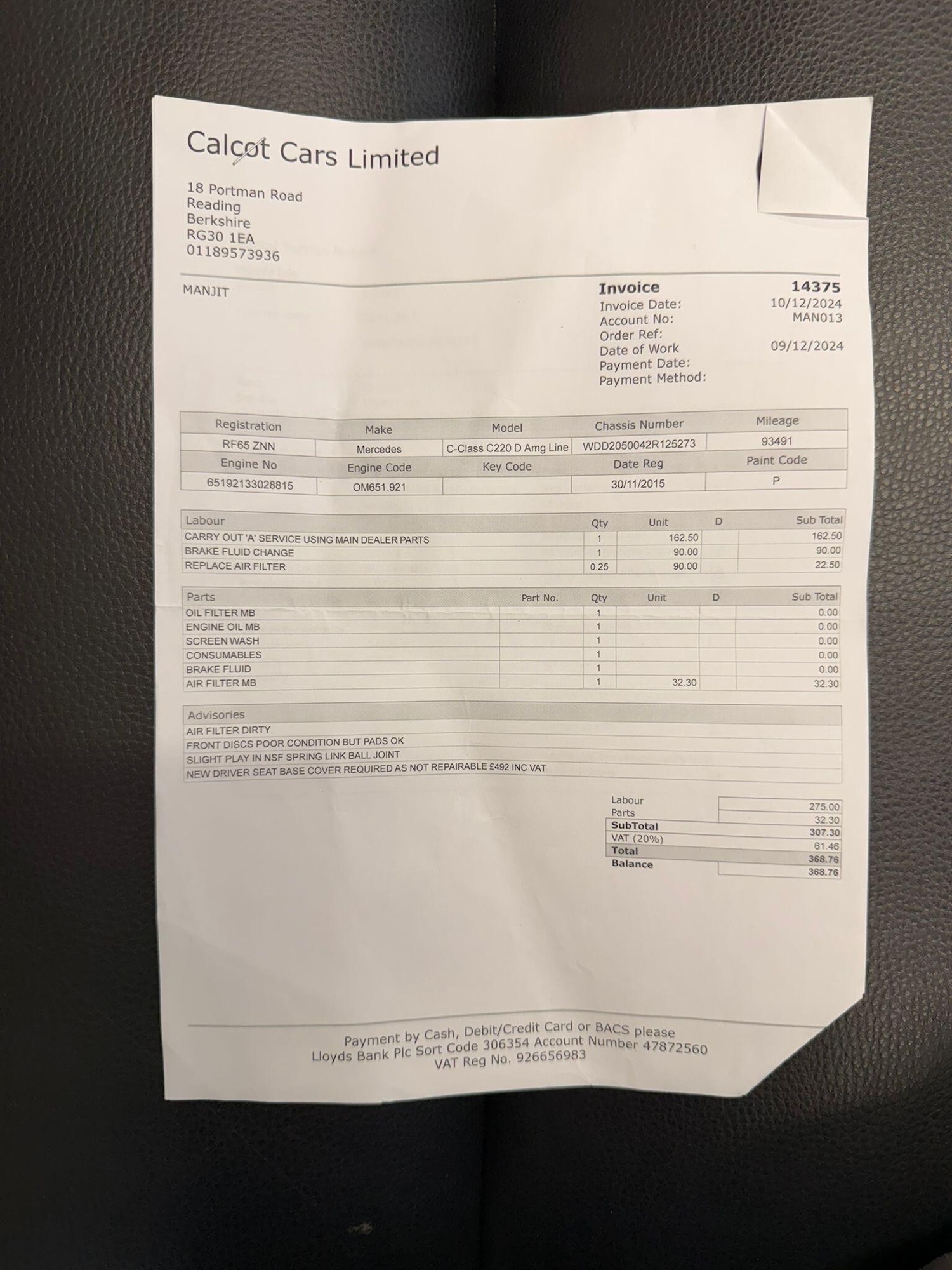 Used Mercedes-Benz C Class 2015 for sale - 76572868: Photo 38