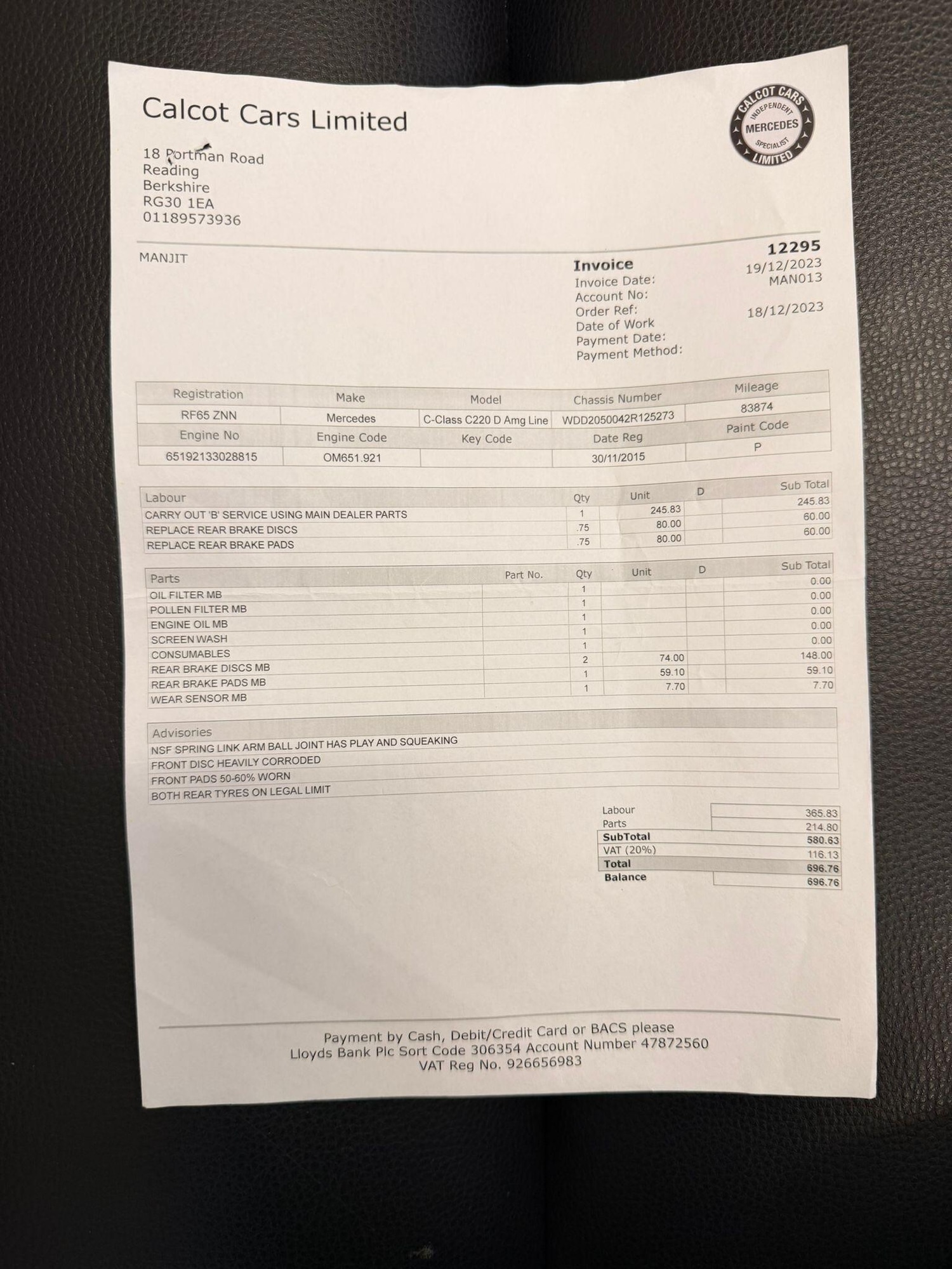 Used Mercedes-Benz C Class 2015 for sale - 76572868: Photo 47