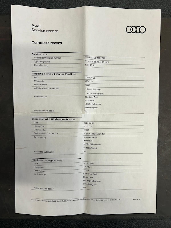 Used Audi A4 2015 for sale - 76152404: Photo 85