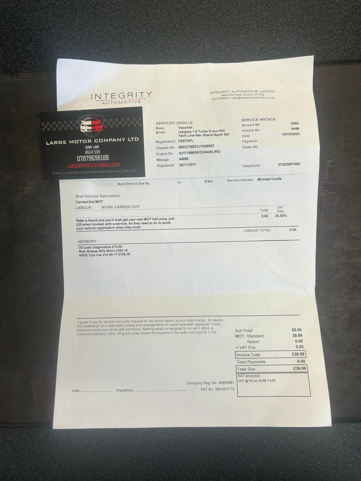 Used Vauxhall Insignia 2017 for sale - 76995008: Photo 23