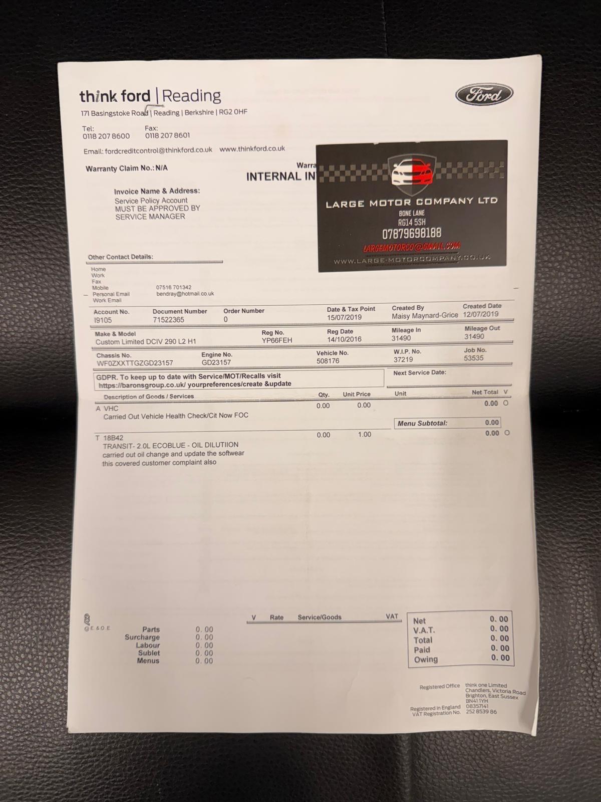 Used Ford Transit Custom 2016 for sale - 77611838: Photo 32