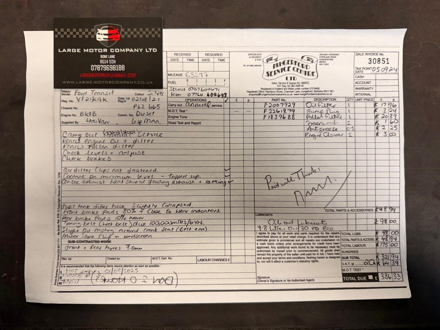 Used Ford Transit Custom 2021 for sale - 76573516: Photo 43