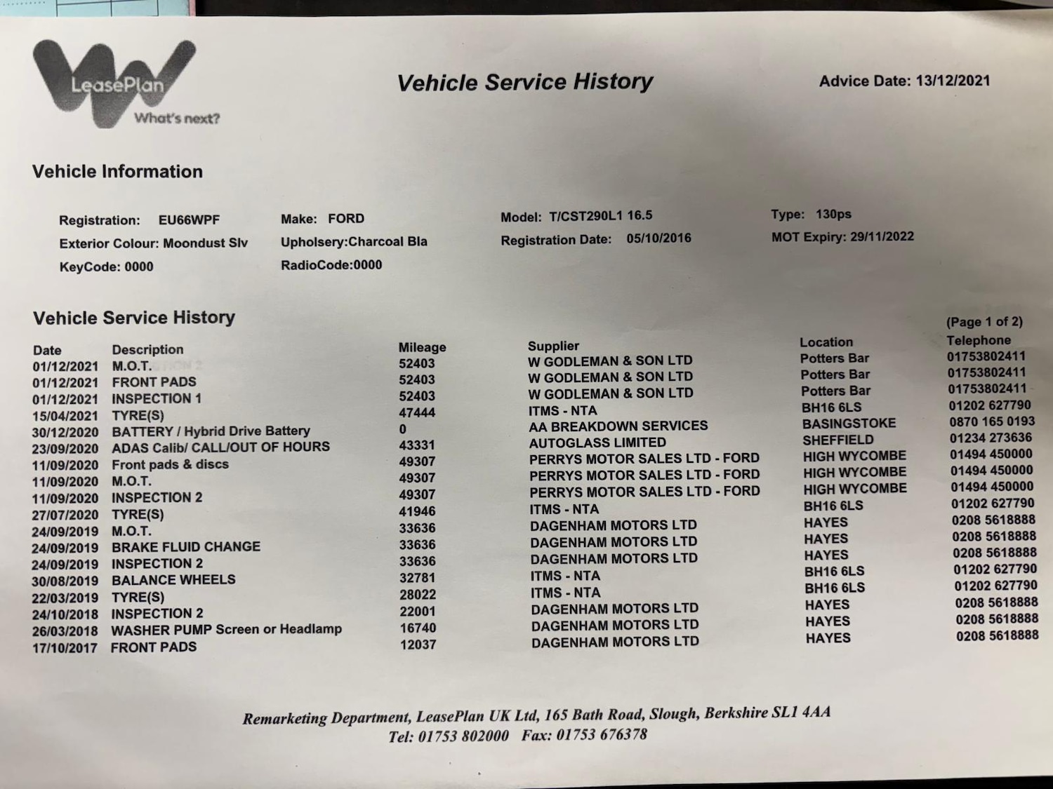 Used Ford Transit Custom 2016 for sale - 78007289: Photo 28