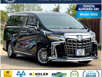 2023 - TOYOTA ALPHARD-SRC BLACK 2.5 HYBRID 22-72 ULEZ AUTO FRESH IMPORT VERIFIED M
