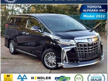 2022 - TOYOTA ALPHARD-SRC BLACK 2.5 HYBRID 22-72 ULEZ AUTO FRESH IMPORT VERIFIED M