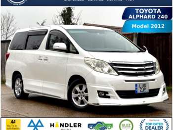 2012 - TOYOTA ALPHARD 240 X, 2.4 AUTO ULEZ 61-12 FRESH IMPORT VERIFIED MILES , FIN