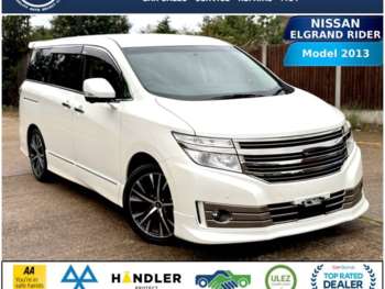 2013 - NISSAN ELGRAND RIDER AUTECH 2.5L AUTO PETROL 62-13 ULEZ 7 SEATER FRESH IMPO