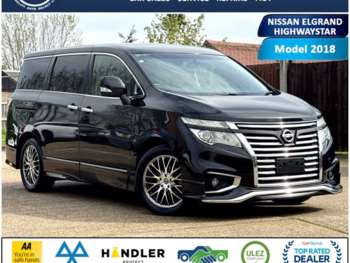 2018 - NISSAN ELGRAND HIGHWAYSTAR 2.5 AUTO PETROL 18-18 ULEZ 7 SEAT FRESH IMPORT V